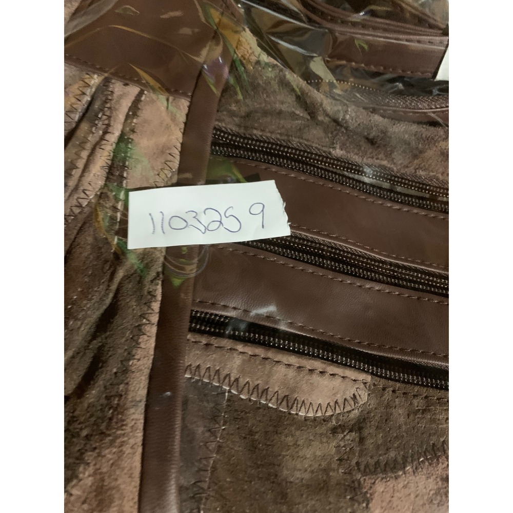 Patchwork Brown Suede Boh Shoulder Bag Purse Boho Chco - Picture 10 of 10